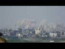 Smoke rises over northern Gaza after several Israeli air strikes
