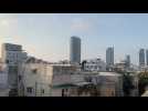 Rocket alert over Tel Aviv, interceptions seen in the sky