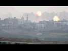 Smoke billows over northern Gaza after Israeli air strikes