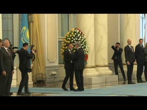 France's Macron arrives in Kazakhstan