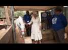 Queen Camilla visits equine welfare charity Brooke in Nairobi