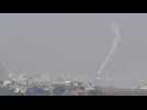 Smoke billows over northern Gaza Strip