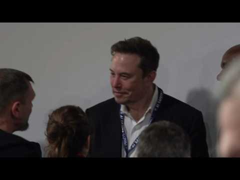 Elon Musk attends the UK AI safety summit in Bletchley Park