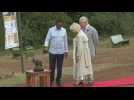 King Charles III and Queen Camilla visit historic ivory burning site at Nairobi National Park
