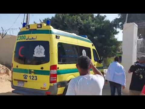 First ambulances with Gaza wounded arrive at Egyptian hospital