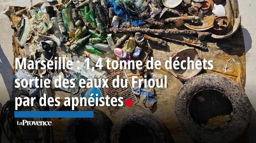 VIDÉO. Marseille : 1,4 tonne de déchets sortie des eaux du Frioul par des apnéistes