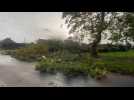 Tempête Ciaran, route barrée à Mametz