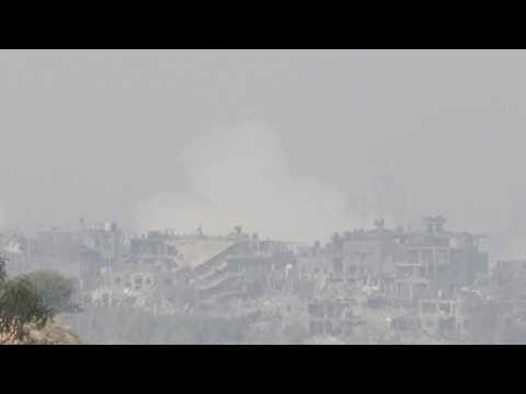 Smoke rises over northern Gaza as Israel-Hamas war rages on