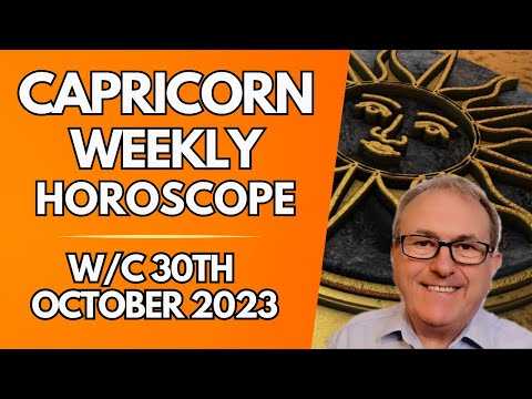 Capricorn Horoscope Weekly Astrology from 30th October 2023