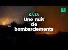 Une nuit de bombardements sans précédent à Gaza, coupée du monde