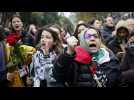 Manifestations pour une trève à Gaza
