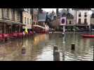 VIDÉO. Grandes marées : les pieds dans l'eau, ça a bien débordé au port d'Auray !