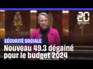 Budget 2024 de la Sécurité sociale : Le 15ème 49.3 d'Elisabeth Borne