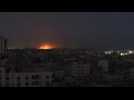 Explosions, smoke over Gaza City on day 25 of war