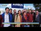 Toulouse : la nouvelle secrétaire générale de la CGT, Sophie Binet, en visite à Airbus