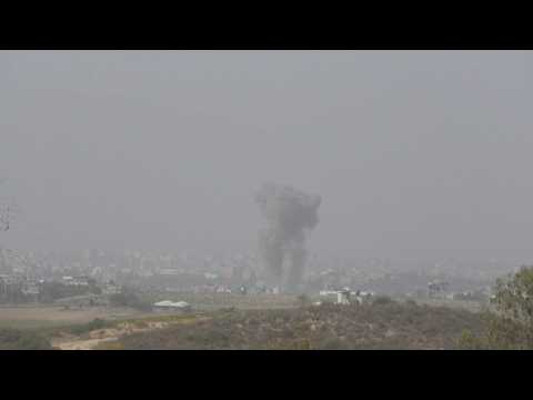 Smoke billows over northern Gaza Strip after Israeli strikes (2)