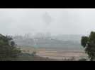 The Gaza Strip, pounded by Israeli artillery, under clouds of smoke - Label : AFPTV - First images - Category : News