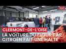 La « voiture du futur » par Citroën fait halte près de Clermont-de-l'Oise, 25 octobre 2023