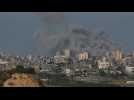 Large plume of smoke over Gaza City as Israel-Hamas war rages