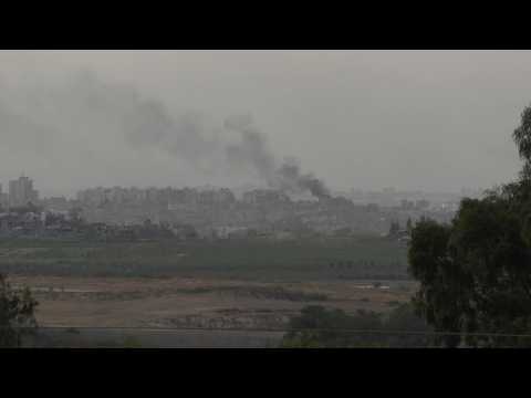 Smoke, explosion seen over the northern Gaza Strip