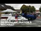 Une démonstration de désincarcération lors du congrès des sapeurs-pompiers des Ardennes à Machault