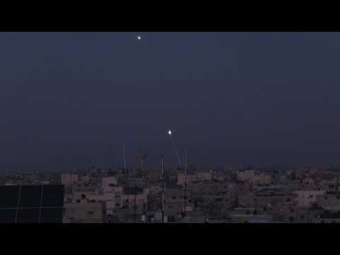 Exchange of fire between Hamas and Israel in Southern Gaza