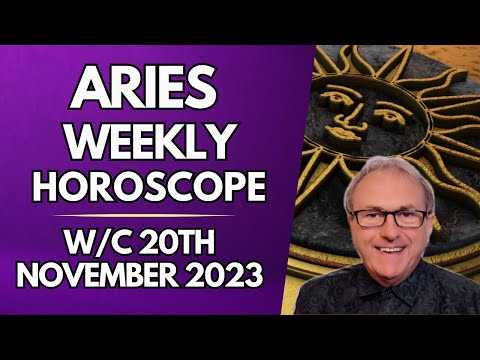Aries Horoscope Weekly Astrology from 20th November 2023