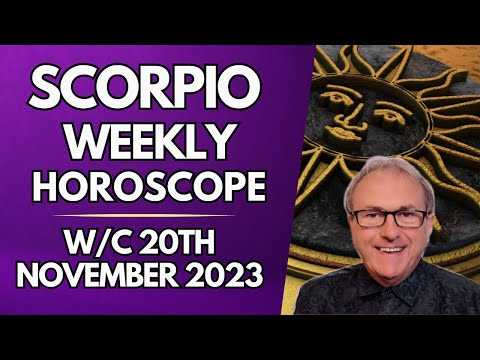 Scorpio Horoscope Weekly Astrology from 20th November 2023