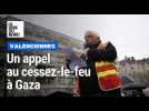 Manifestation pour Gaza et la Palestine devant la sous-préfecture de Valenciennes