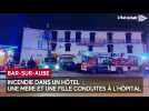 Incendie dans un hôtel à Bar-sur-Aube : une mère et une fille conduites à l'hôpital