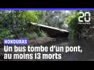 Honduras : Un bus tombe d'un pont, au moins 13 personnes mortes #shorts