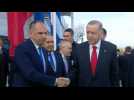 Turkish President Recep Tayyip Erdogan arrives in Athens