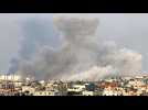 Smoke billows following Israeli strikes on Rafah, southern Gaza