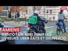 Un abri pour les livreurs Uber Eats et Deliveroo à Amiens ?