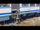 Balagne : feu dans un train de passagers à Lumiu