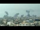 Smoke billowing following Israeli strikes on Gaza - Label : AFPTV - First images - Category : News