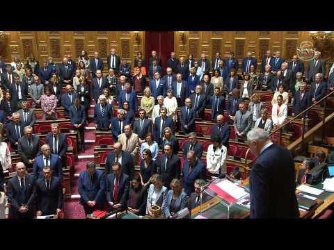 French Senate holds minute's silence for victims of Hamas in Israel