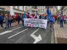 Boulogne-sur-Mer : Élodie Lemaire, secrétaire générale de l'union locale de la CGT, mène la manifestation de rentrée sociale qui a rassemblé près 400 personnes