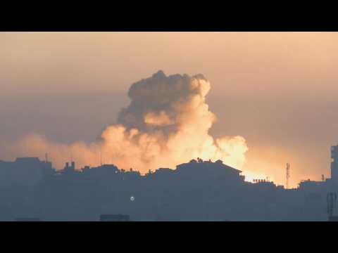 Israeli strikes hit Gaza as Friday dawn breaks