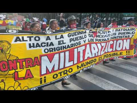 Hundreds march in Mexico City demanding equality for Indigenous people