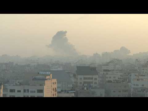 Israeli airstrikes on the Gaza Strip early morning