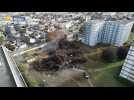 Images inédites : les ruines des Verre et acier filmées au drone à Rouen