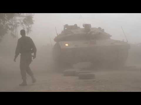 Israeli troops mobilise on Gaza border