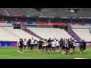 Coupe du monde de rugby : entraînement XV de France avant l'Afrique du Sud 13 octobre 2023
