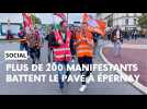Plus de 200 manifestants à Épernay le 13 octobre 2023