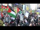 New Yorkers hold pro-Palestinian rally in Times Square