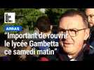 Frédéric Leturque, maire d'Arras: « c'était important de rouvrir le lycée Gambetta ce matin »