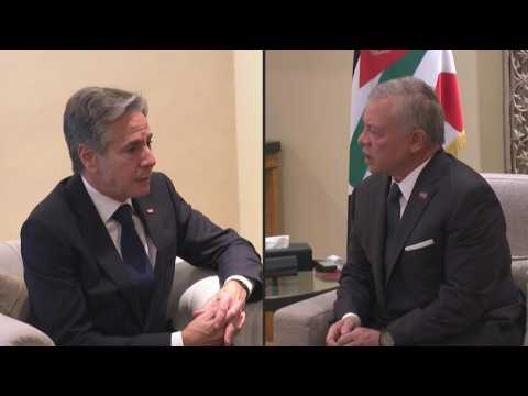 Jordan's King meets with US Secretary of State Blinken in Amman
