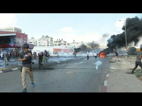 Palestinians clash with Israeli forces in West Bank rallies for Gaza