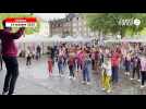 VIDÉO. Octobre rose à Lisieux : un flash mob pour sensibiliser à la prévention du cancer du sein